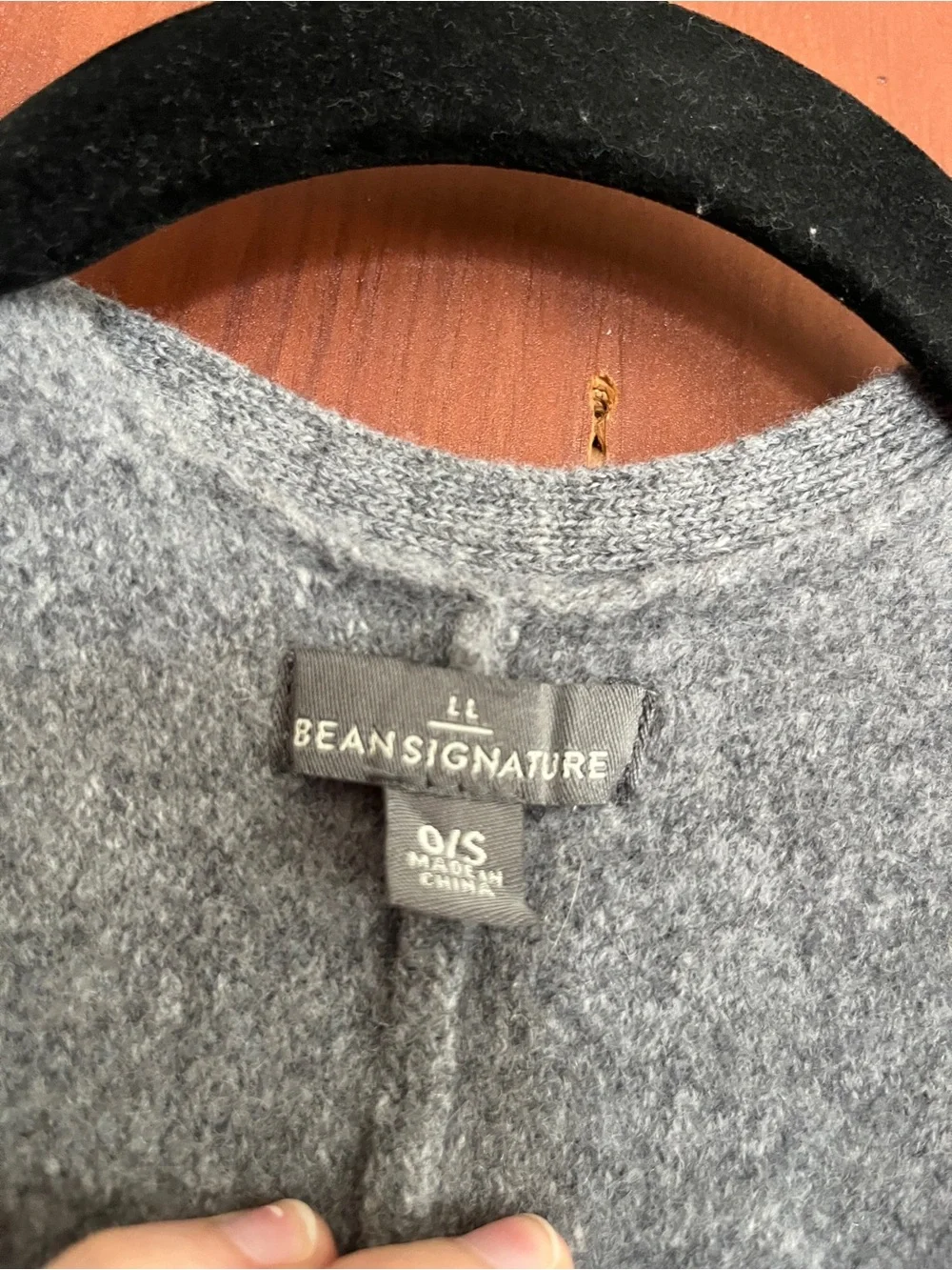 L.L. Bean soft gray